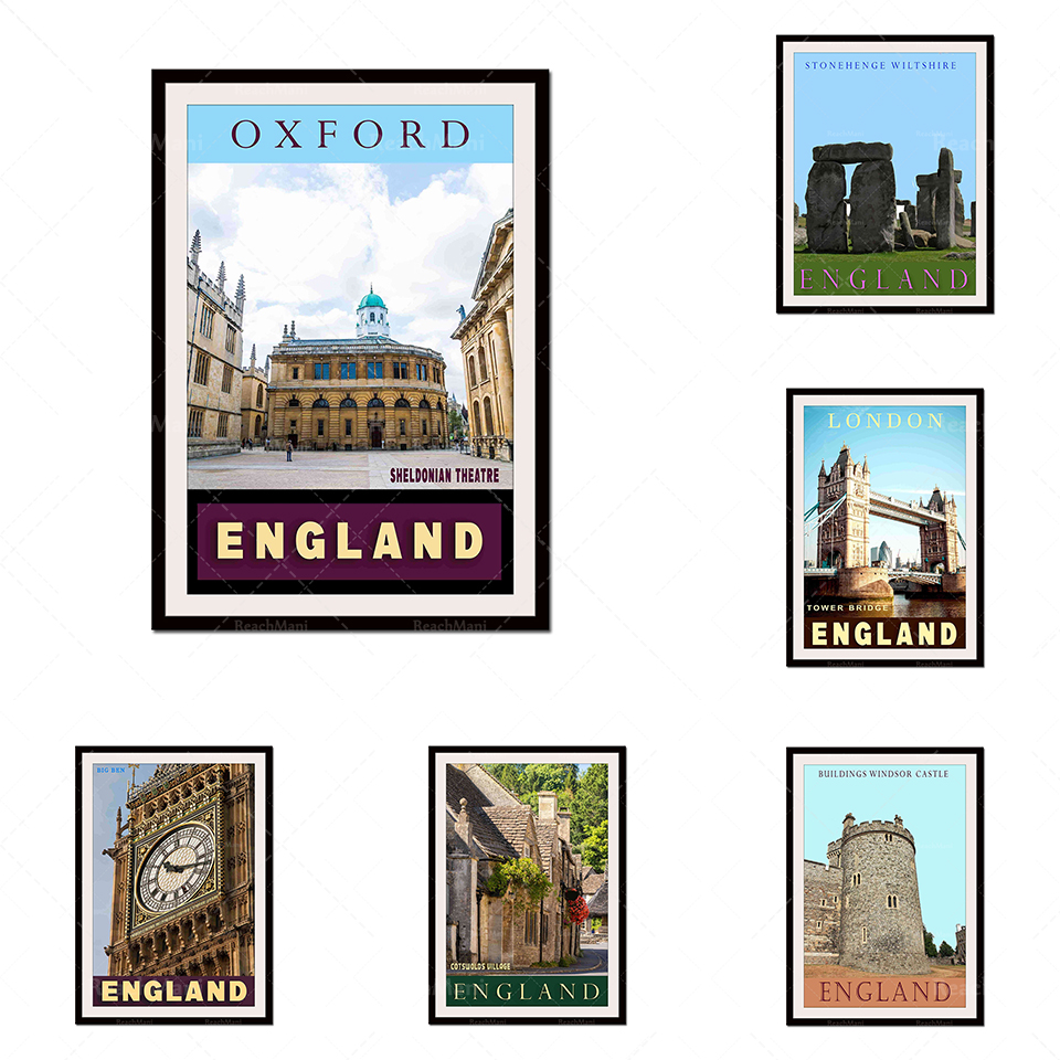 Home Office England - England landscape print/poster for home decoration