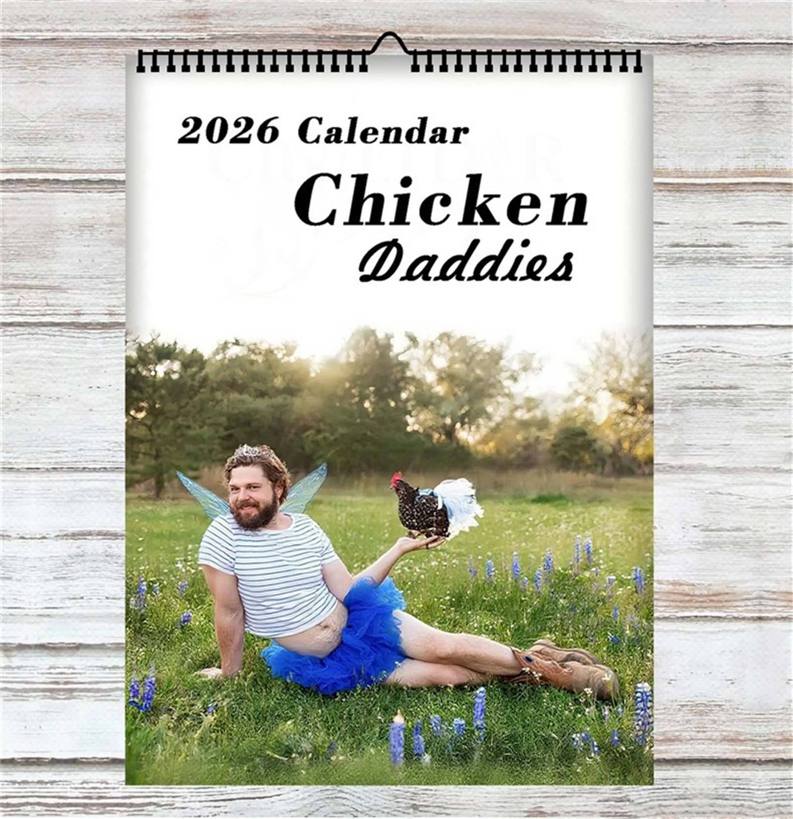Home Office Design - 2026 Funny Chicken Daddy Wall Calendar