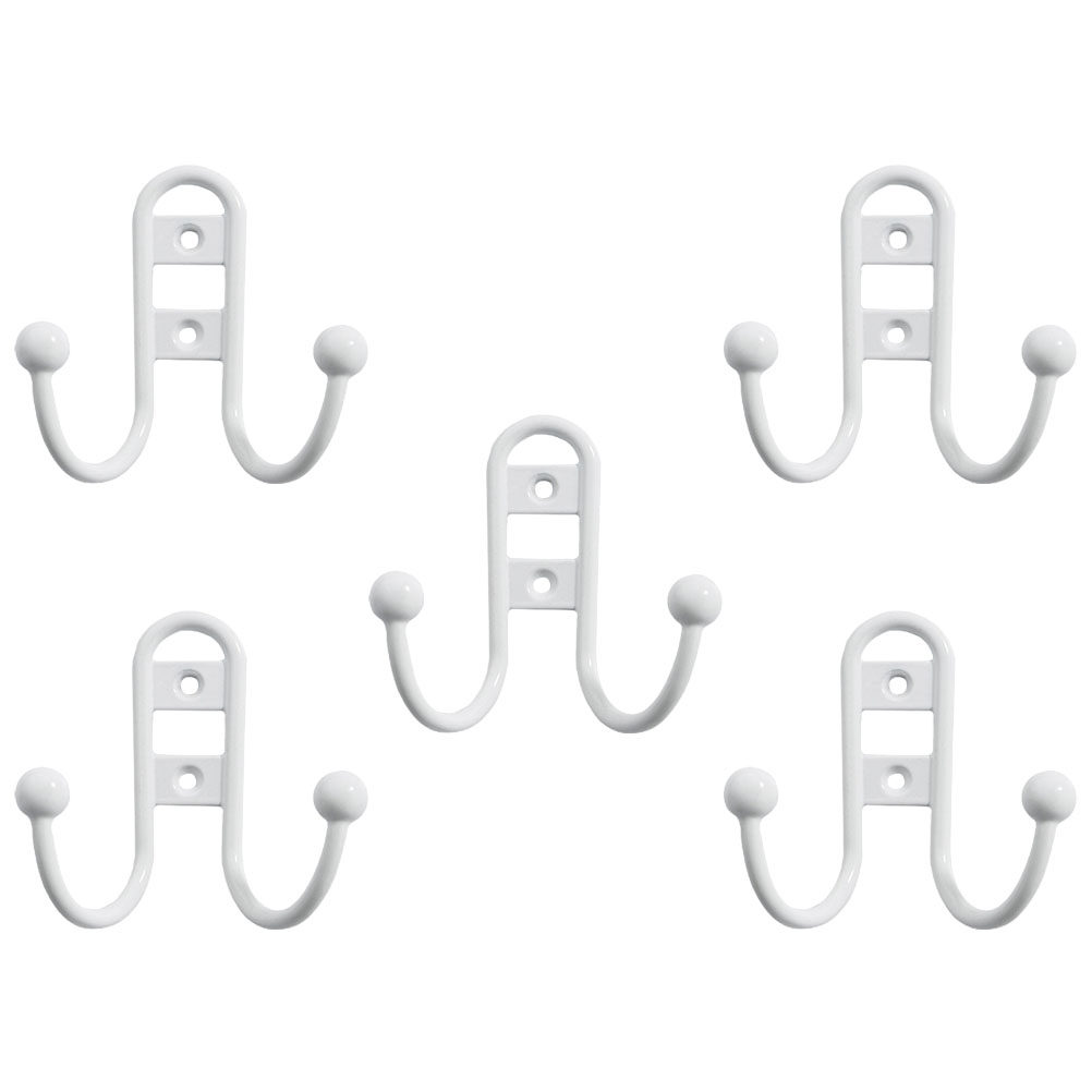Home Office Design - 5Pcs Premium Zinc Alloy Wall Hooks