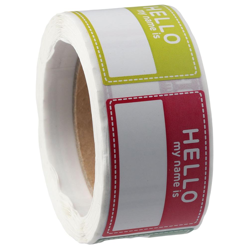 Home Office Quotes - 200 Pcs Name Tag Stickers, Hello