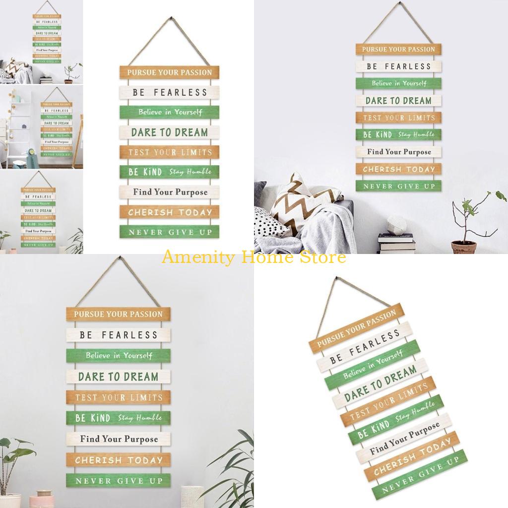 Home Office Quotes - F26C Inspirational Wood Sign Wall Decoration