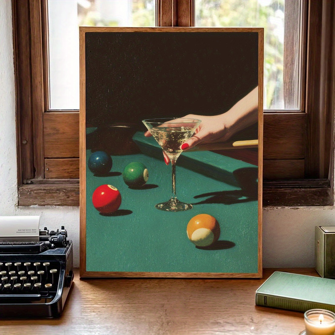 1pc Vintage Billiards Cocktail - Home Office Youtube incelemesi ve fiyatı
