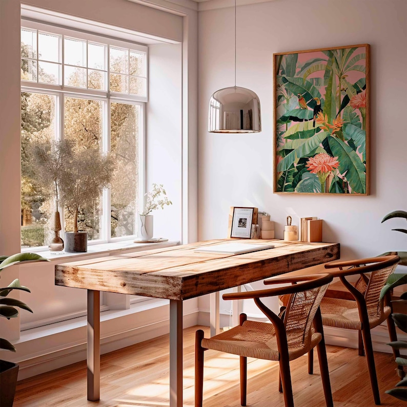 1pc Retro Tropical Canvas Post - Home Office Youtube incelemesi ve fiyatı