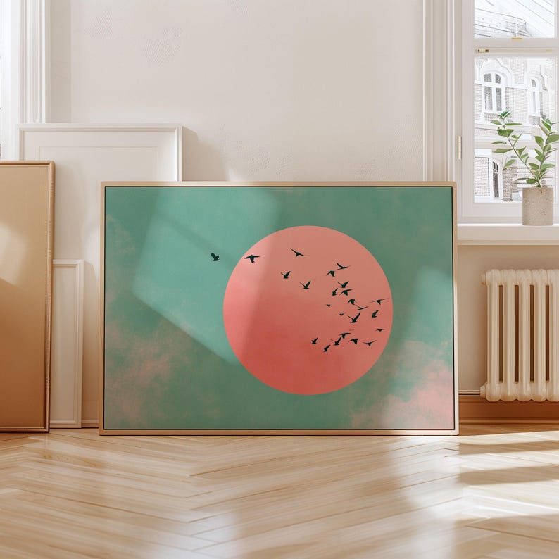 Japanese Sun & Cranes Canvas W - Home Office Youtube incelemesi ve fiyatı