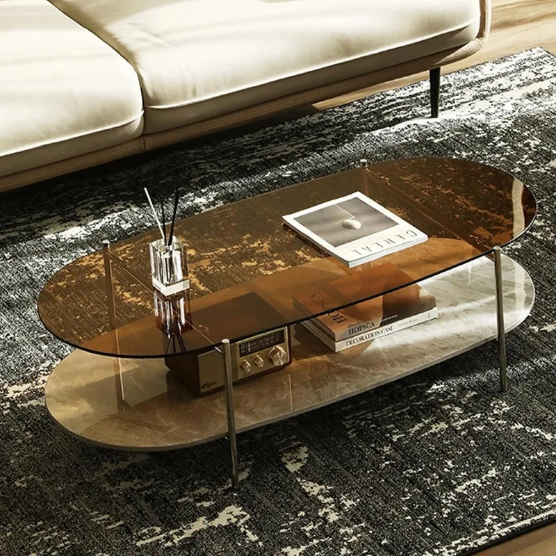 -Glass Coffee Table, 2-Tier Mo - Home Office Quotes incelemesi ve fiyatı