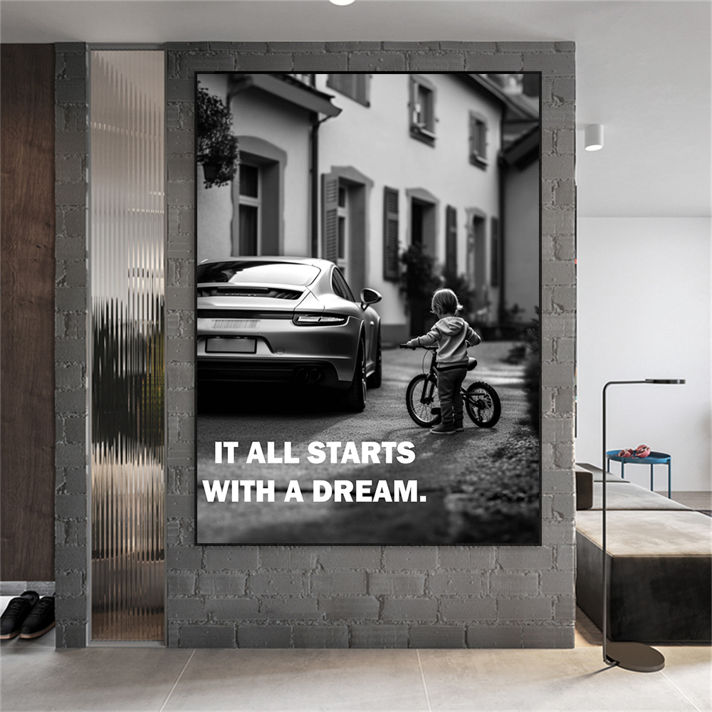 1pc frameless It all starts wi - Home Office Quotes incelemesi ve fiyatı