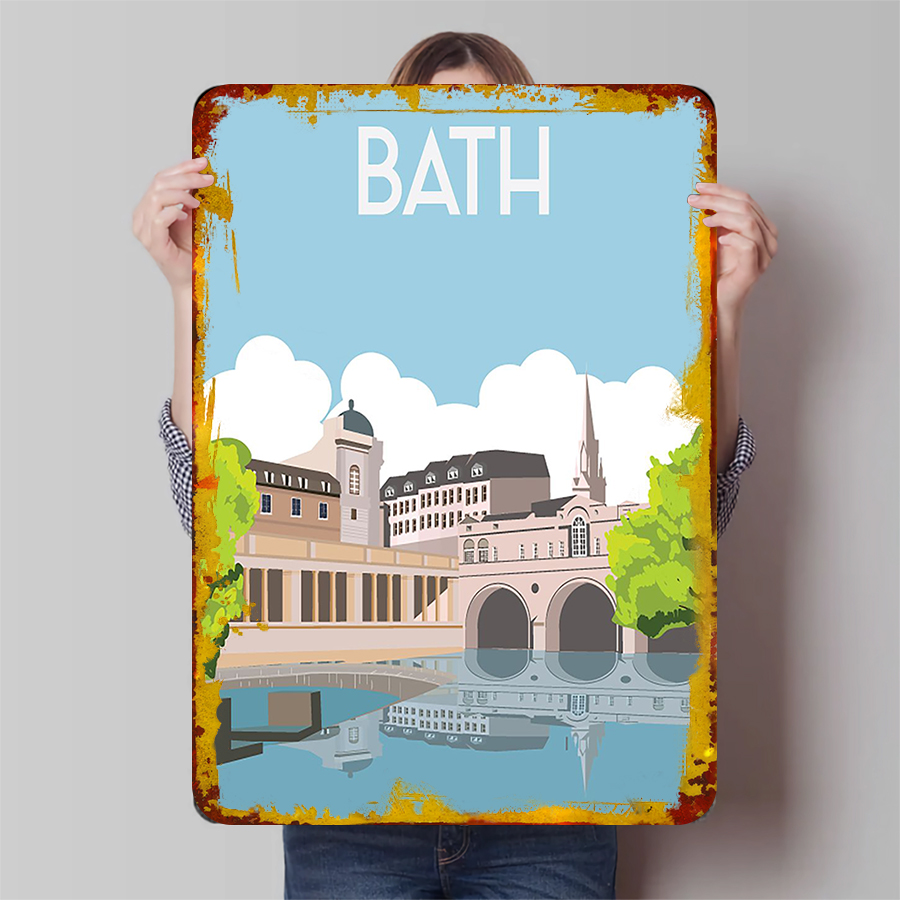 Bath England Cityscape Metal W - Home Office England incelemesi ve fiyatı