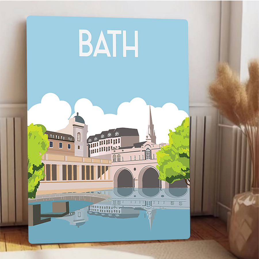 Bath England Cityscape Metal W - Home Office England incelemesi ve fiyatı
