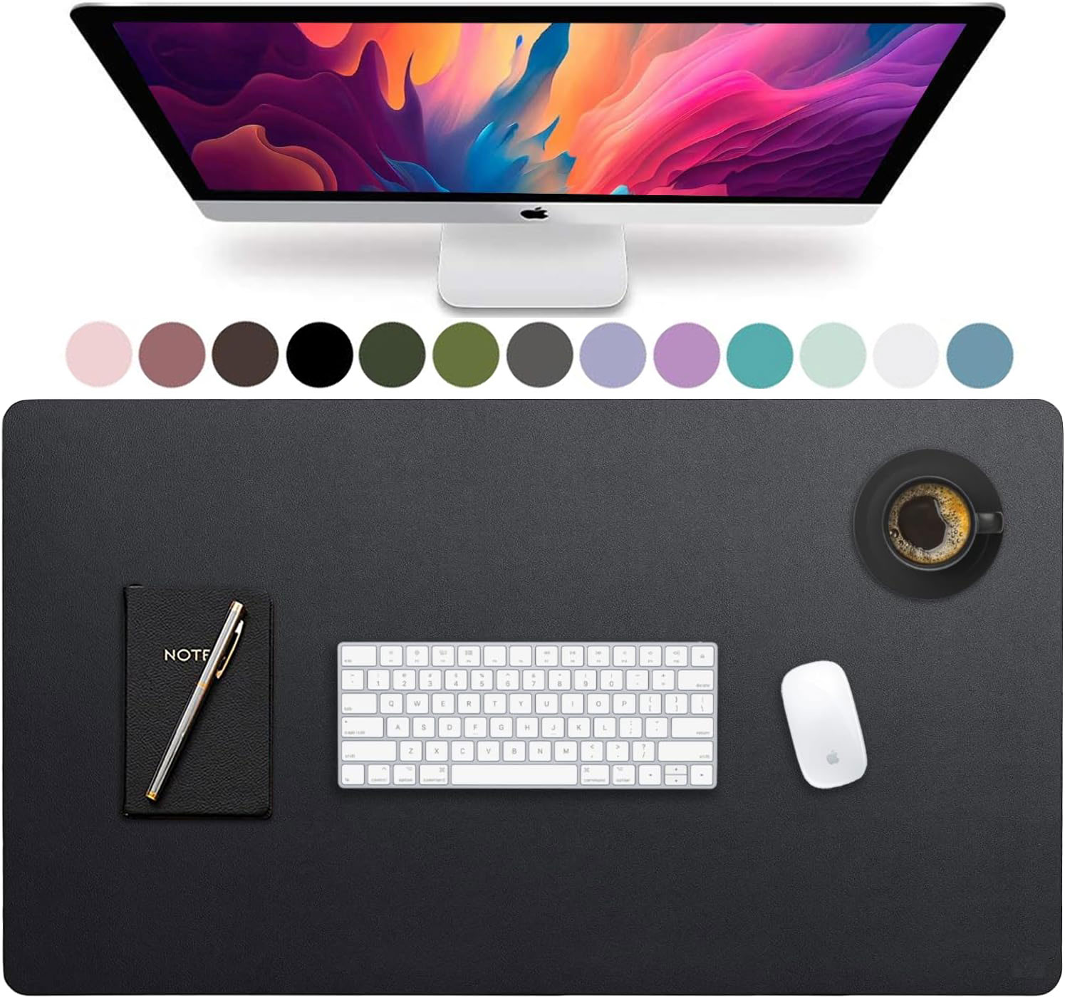Large Size Leather Desk Pad,Of - Home Office Keyboard incelemesi ve fiyatı