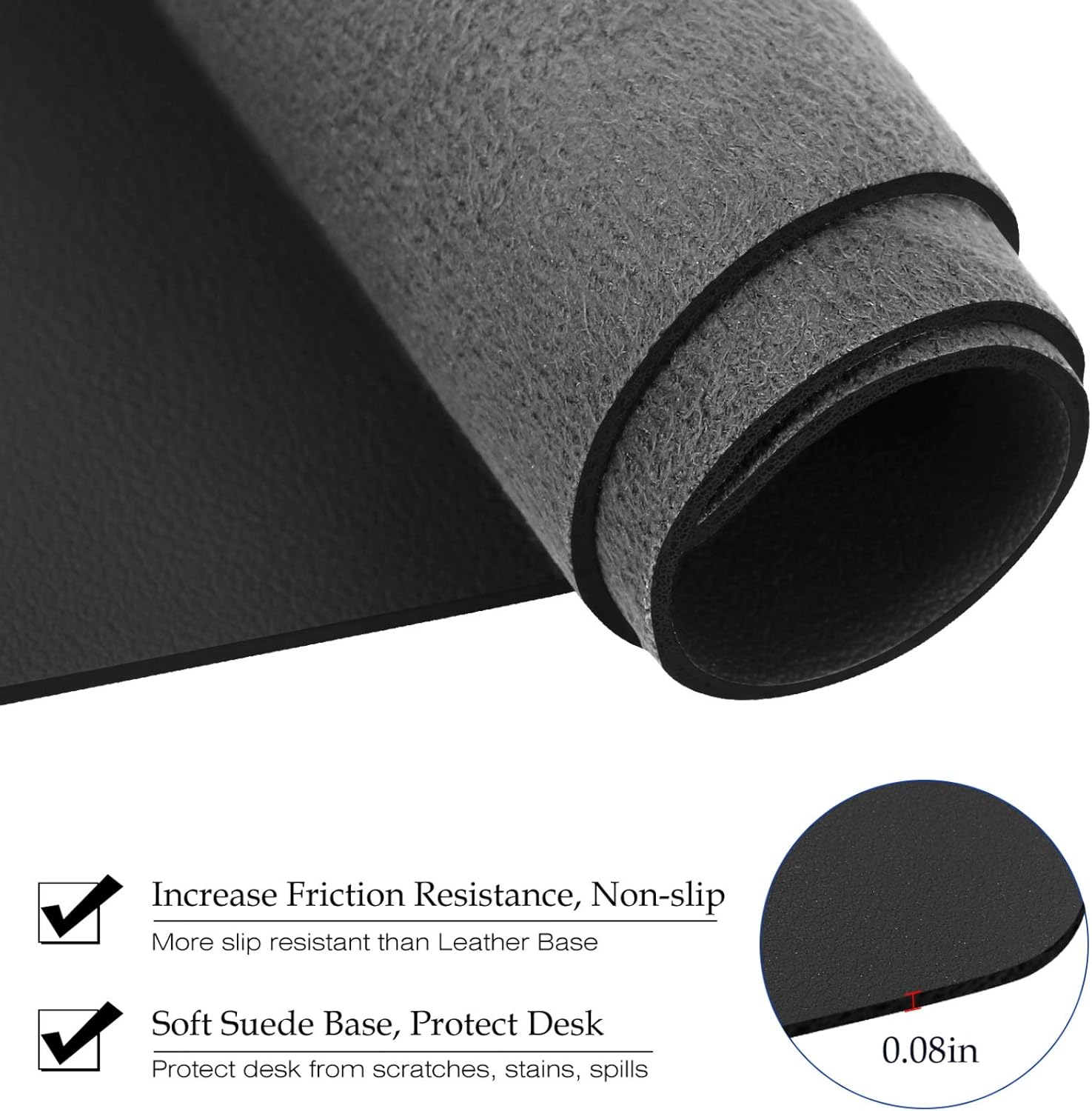 Large Size Leather Desk Pad,Of - Home Office Keyboard incelemesi ve fiyatı