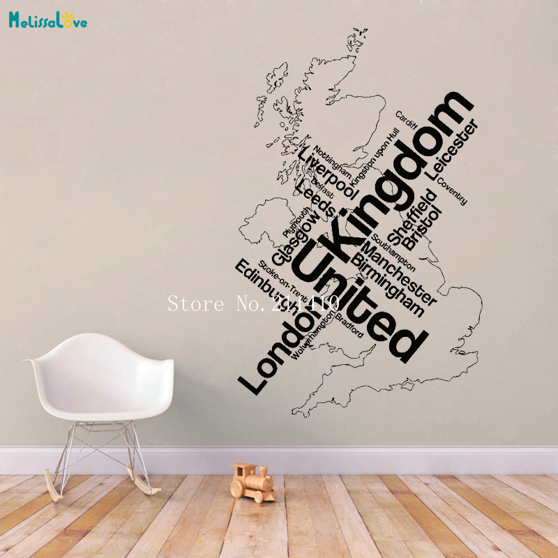 Wall Sticker Map London Unied  - Home Office England incelemesi ve fiyatı