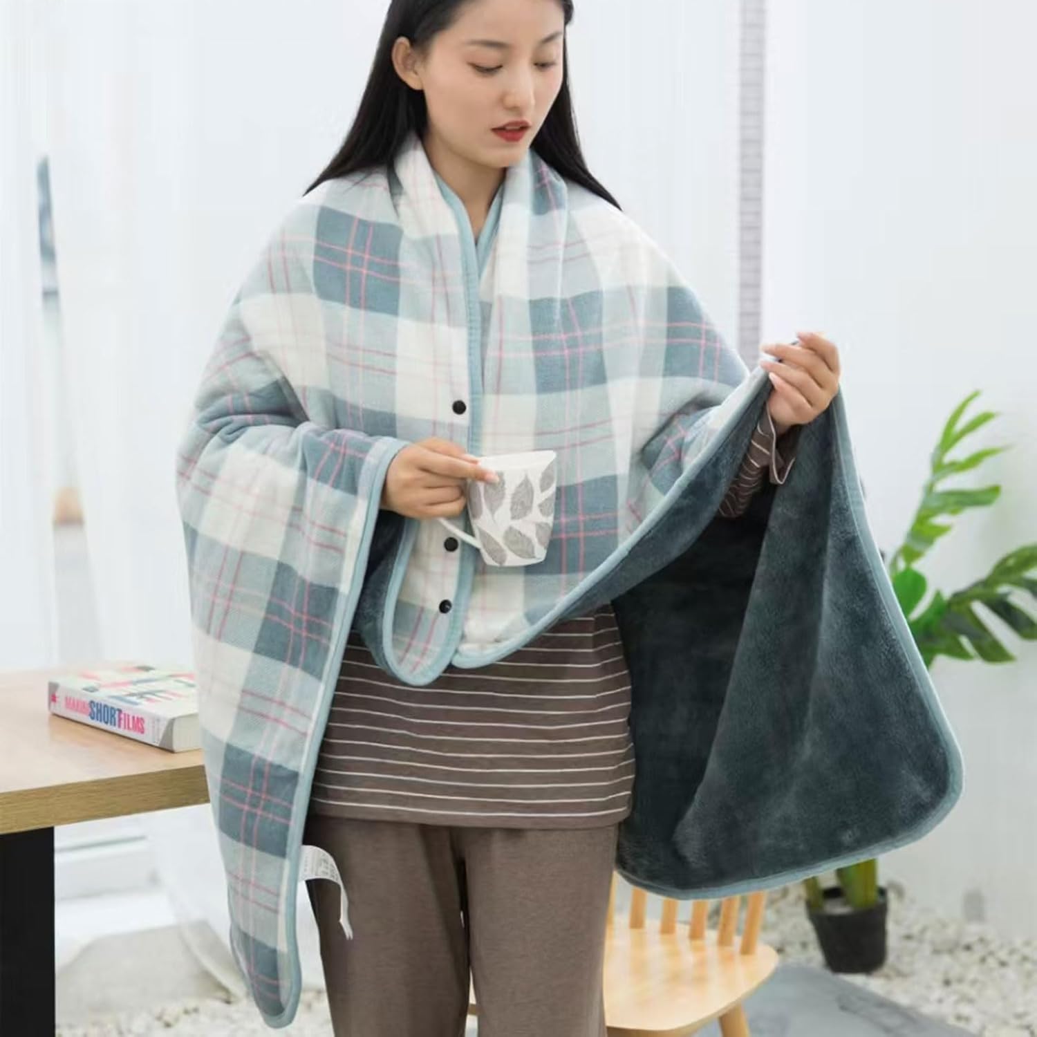 Wearable Blanket Throw Plush F - Home Office With Sofa incelemesi ve fiyatı