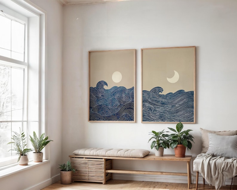 2pcs Japandi Minimalist Moon C - Home Office Youtube incelemesi ve fiyatı