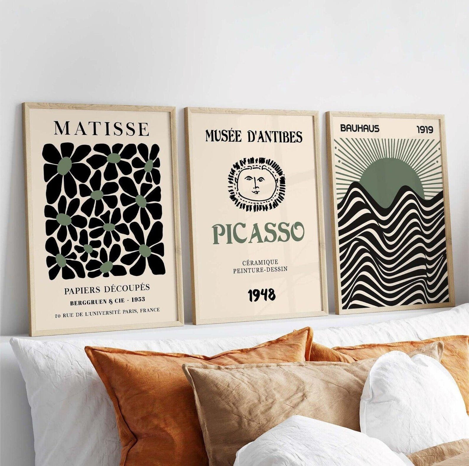 3pcs/set Retro Matisse Canvas  - Home Office Youtube incelemesi ve fiyatı
