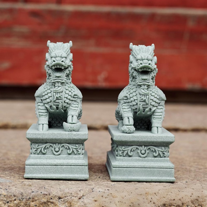 1 Pairs Guardian Kylin Statues - Home Office Feng Shui incelemesi ve fiyatı