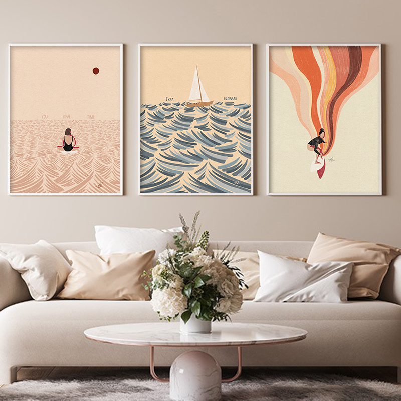 Nordic Minimalistic Art Surfin - Home Office Youtube incelemesi ve fiyatı