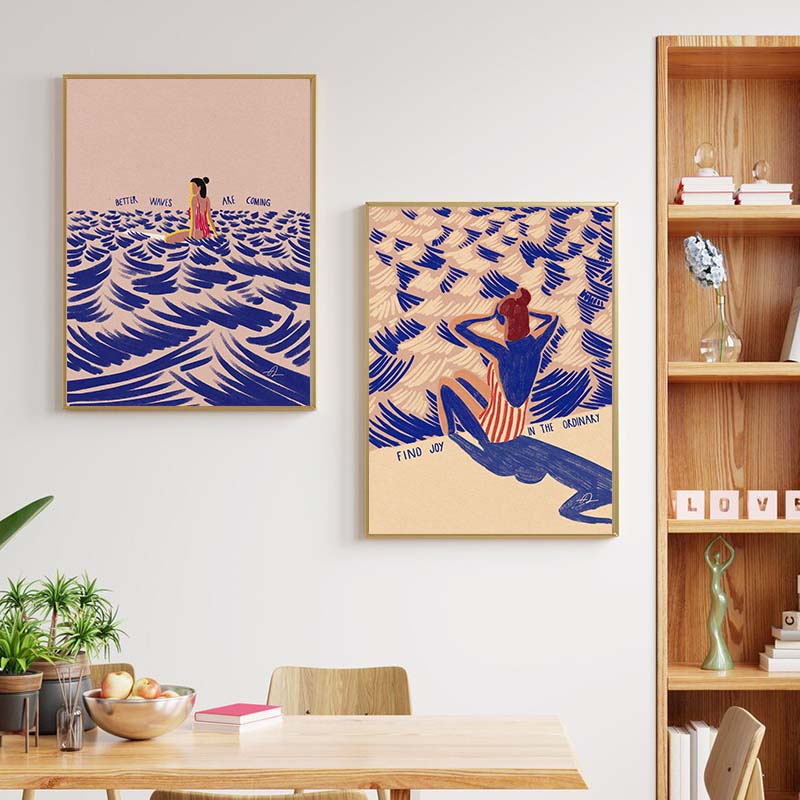 Nordic Minimalistic Art Surfin - Home Office Youtube incelemesi ve fiyatı