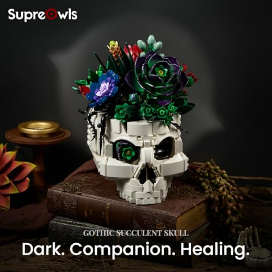 Succulent Skull Planter Buildi - Home Office Depot incelemesi ve fiyatı