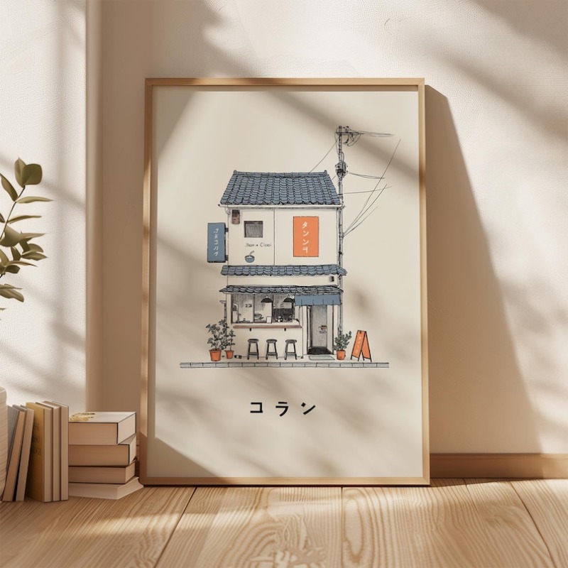 1pc Japanese Ramen Shop Canvas - Home Office Youtube incelemesi ve fiyatı