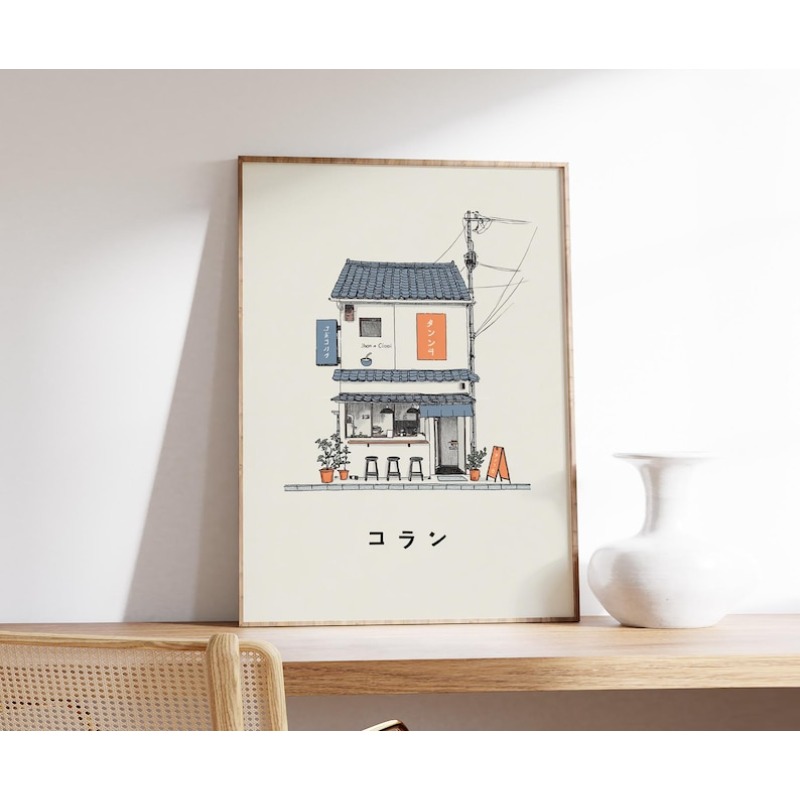 1pc Japanese Ramen Shop Canvas - Home Office Youtube incelemesi ve fiyatı