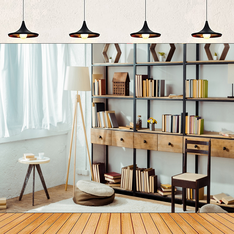 Bookshelf Photography Backdrop - Home Office Zoom Background incelemesi ve fiyatı