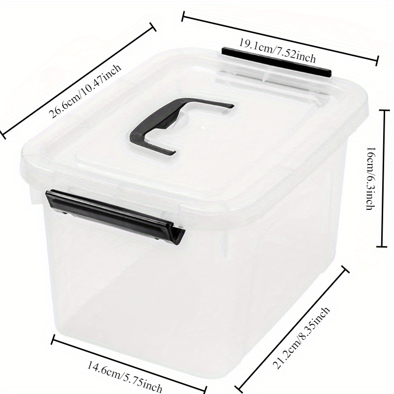 3/6-Pack Clear Plastic Storage - Home Office Design incelemesi ve fiyatı