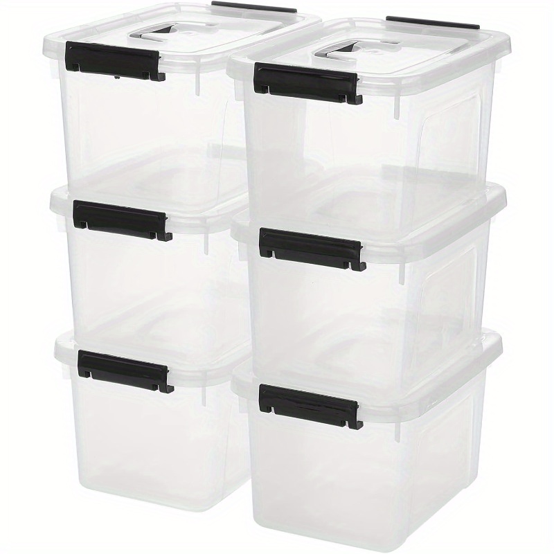 3/6-Pack Clear Plastic Storage - Home Office Design incelemesi ve fiyatı