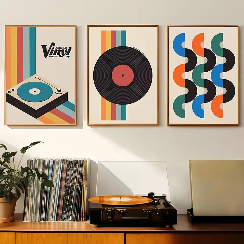 Mid Century Vinyl Record Canva - Home Office Youtube incelemesi ve fiyatı