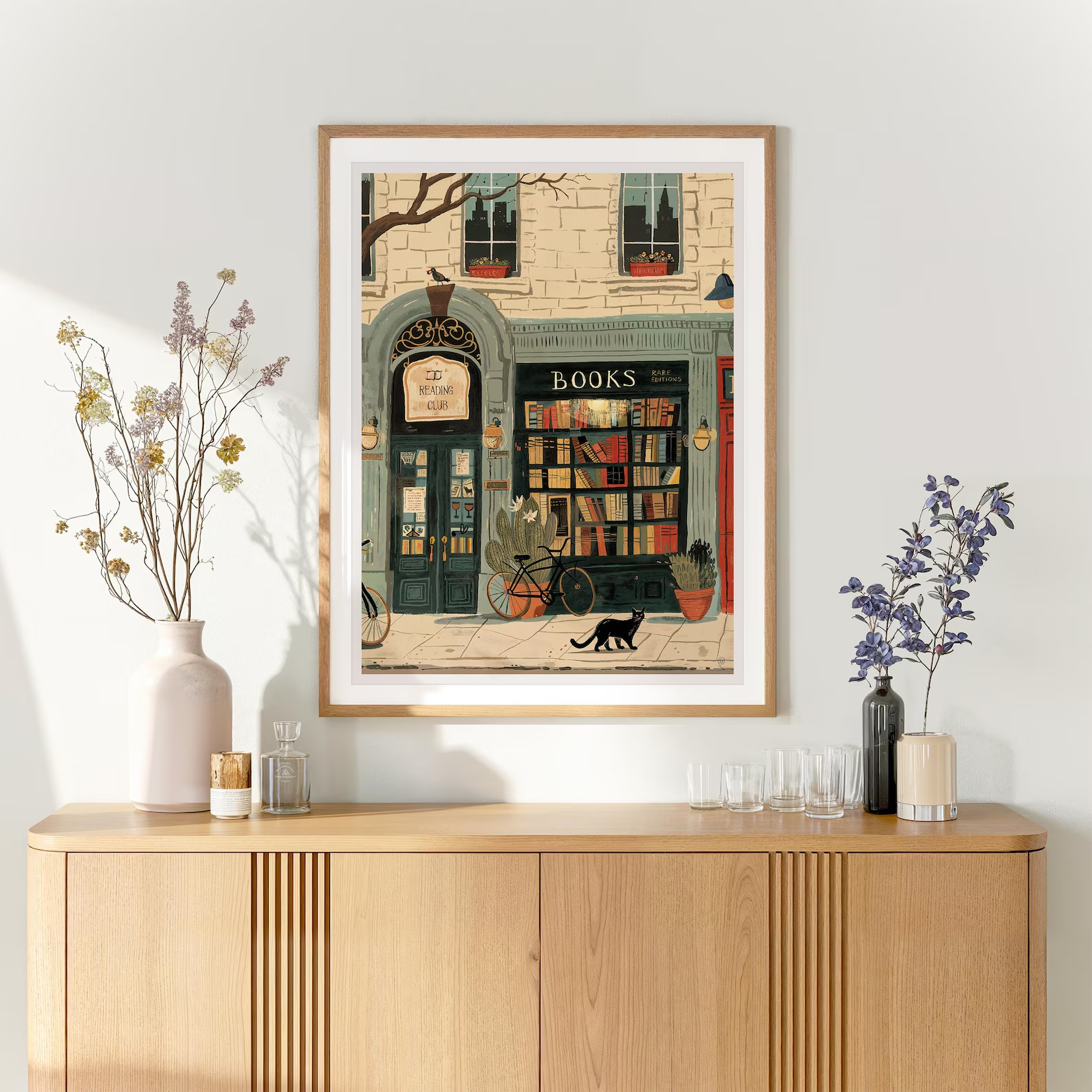 Bookstore Art Print, Cozy Book - Home Office Design incelemesi ve fiyatı