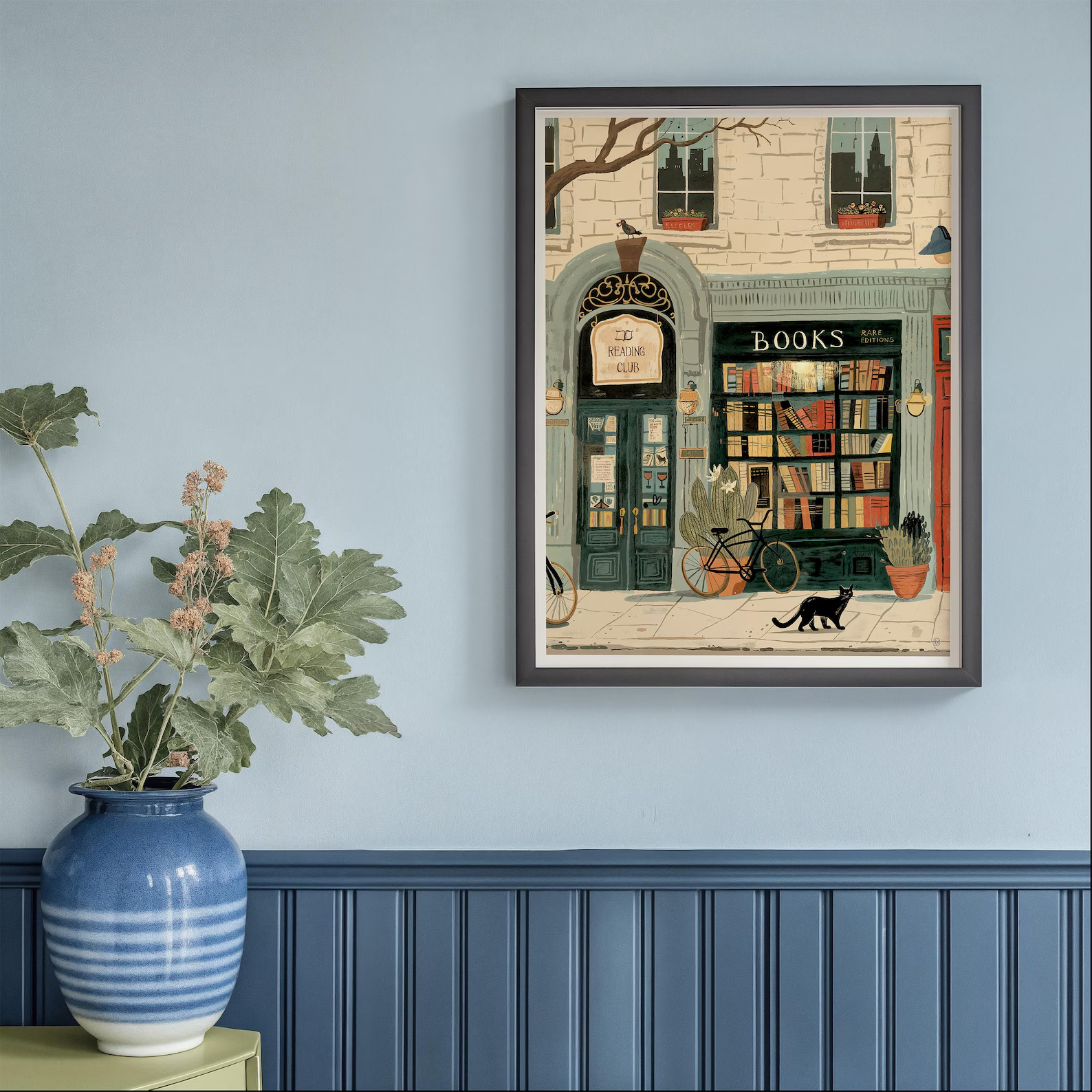 Bookstore Art Print, Cozy Book - Home Office Design incelemesi ve fiyatı