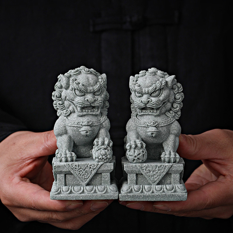 sandstone Kirin mascot sculptu - Home Office Feng Shui incelemesi ve fiyatı
