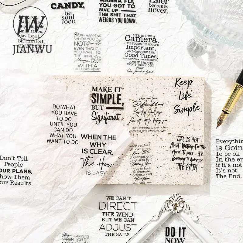 JIANWU Pure Poet Series Vintag - Home Office Quotes incelemesi ve fiyatı