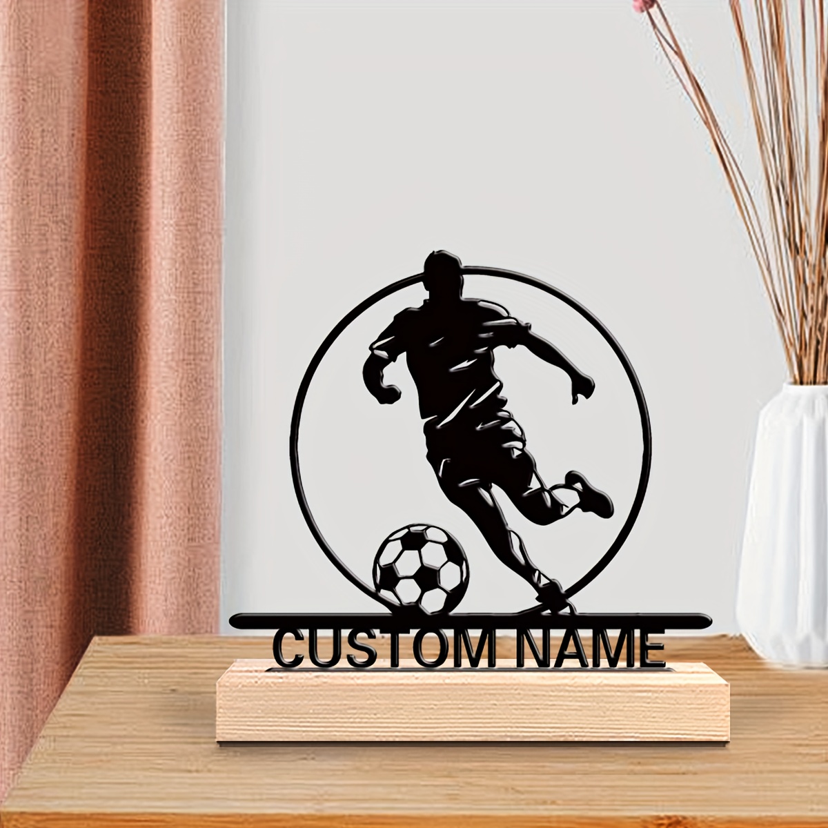 Custom Soccer Player Metal Sta - Home Office Design incelemesi ve fiyatı