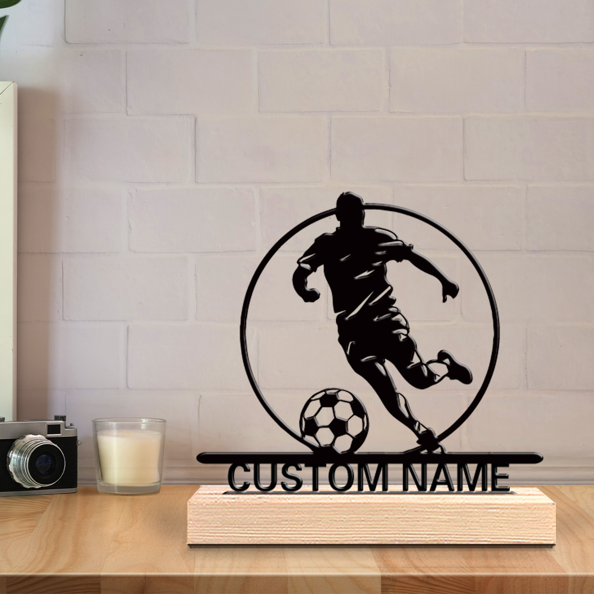 Custom Soccer Player Metal Sta - Home Office Design incelemesi ve fiyatı