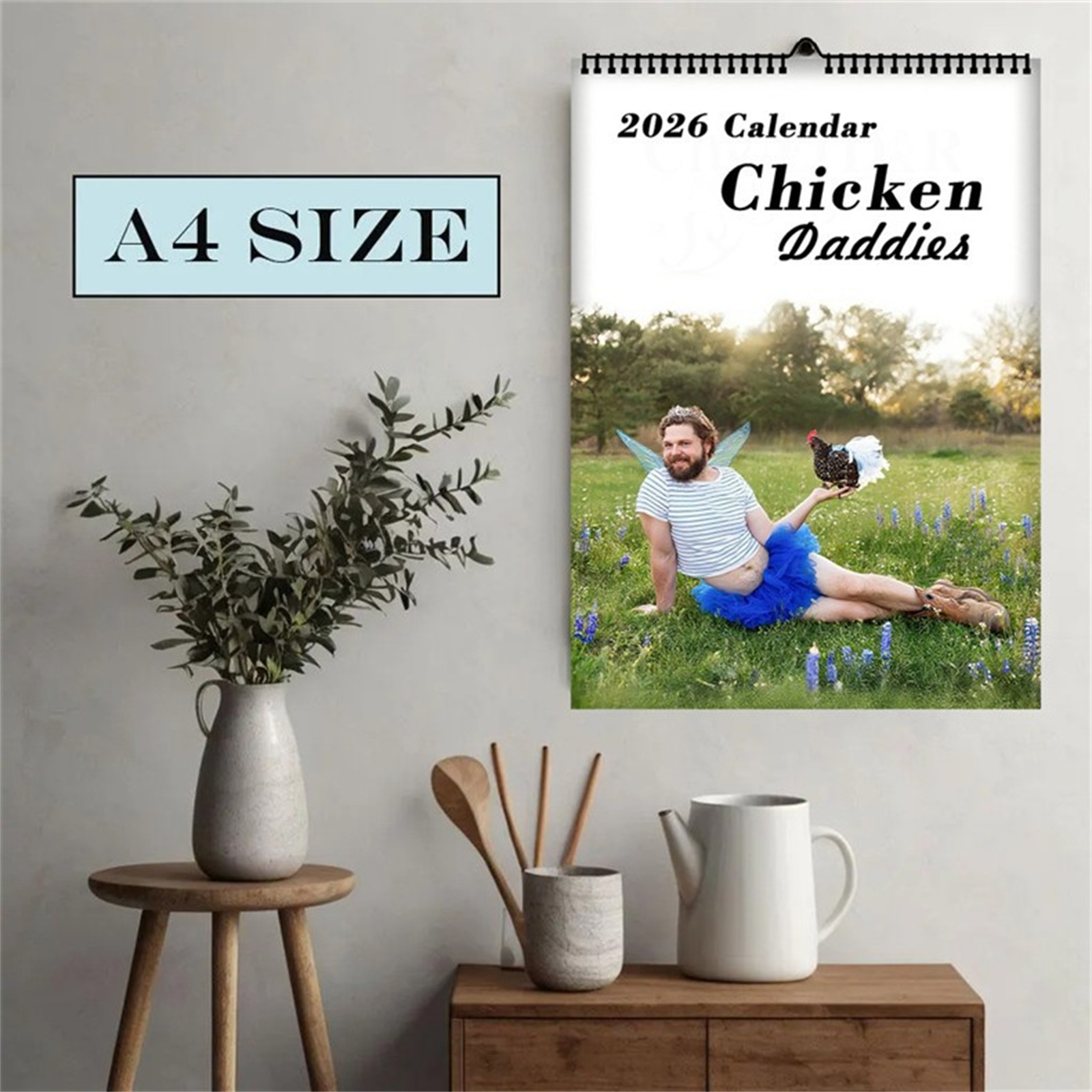 2026 Funny Chicken Daddy Wall  - Home Office Design incelemesi ve fiyatı