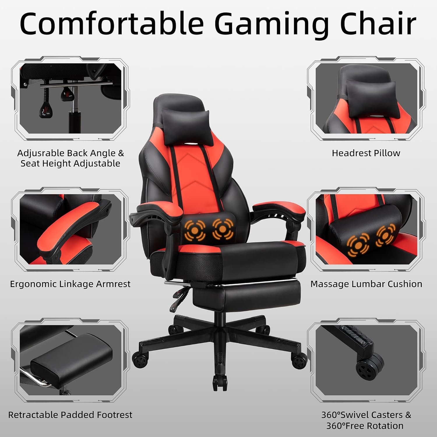Gaming Chair with Footrest, Ma - Home Office Design incelemesi ve fiyatı