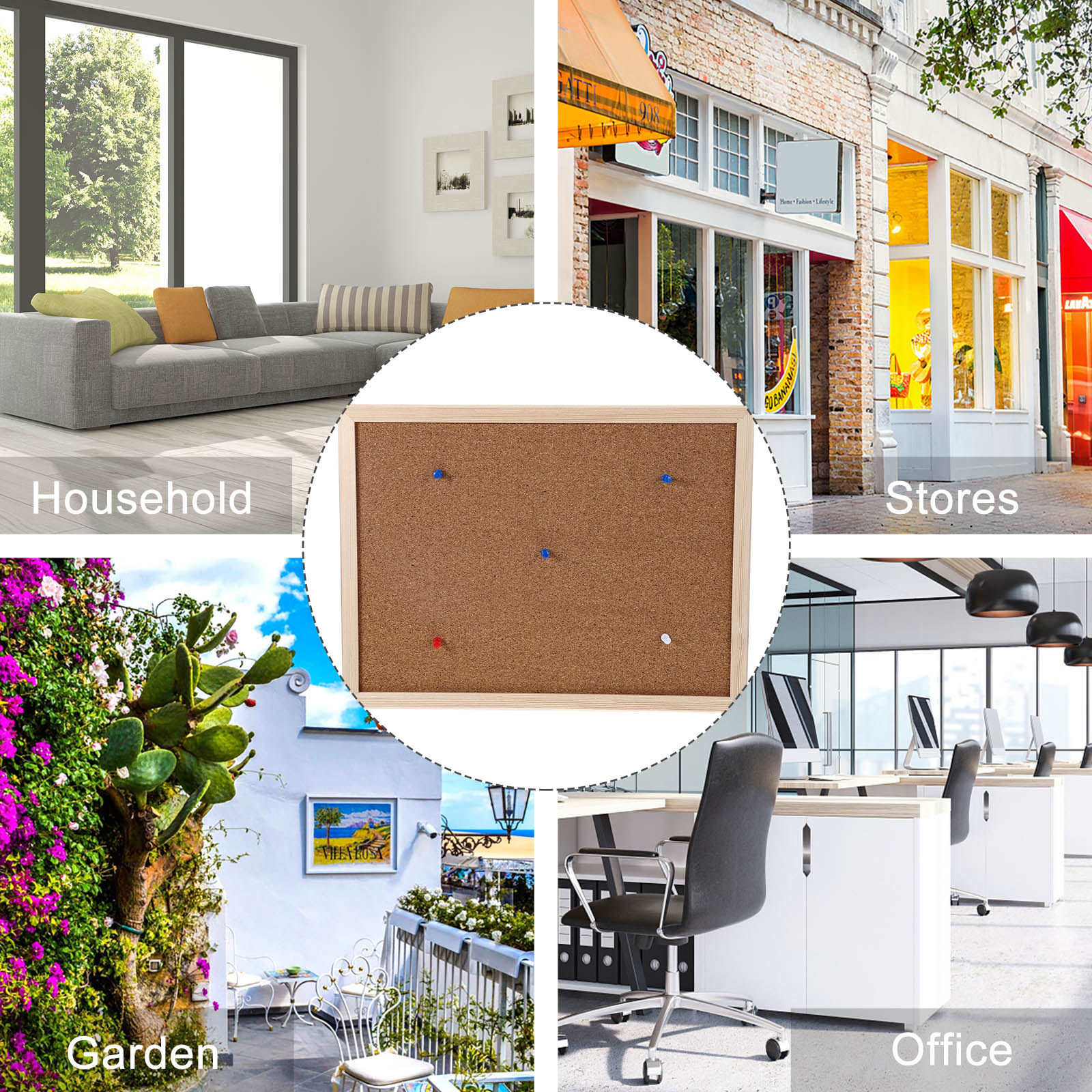 1 Set Soft Cork Wall Board Cre - Home Office Keyboard incelemesi ve fiyatı