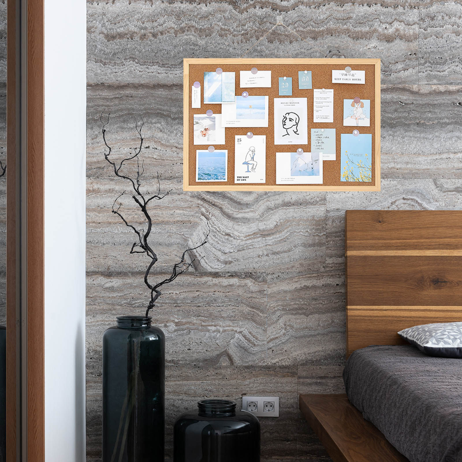 1 Set Soft Cork Wall Board Cre - Home Office Keyboard incelemesi ve fiyatı