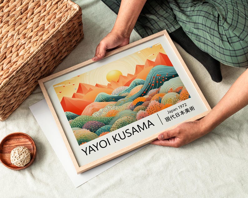 1pc Yayoi Kusama Abstract Land - Home Office Youtube incelemesi ve fiyatı