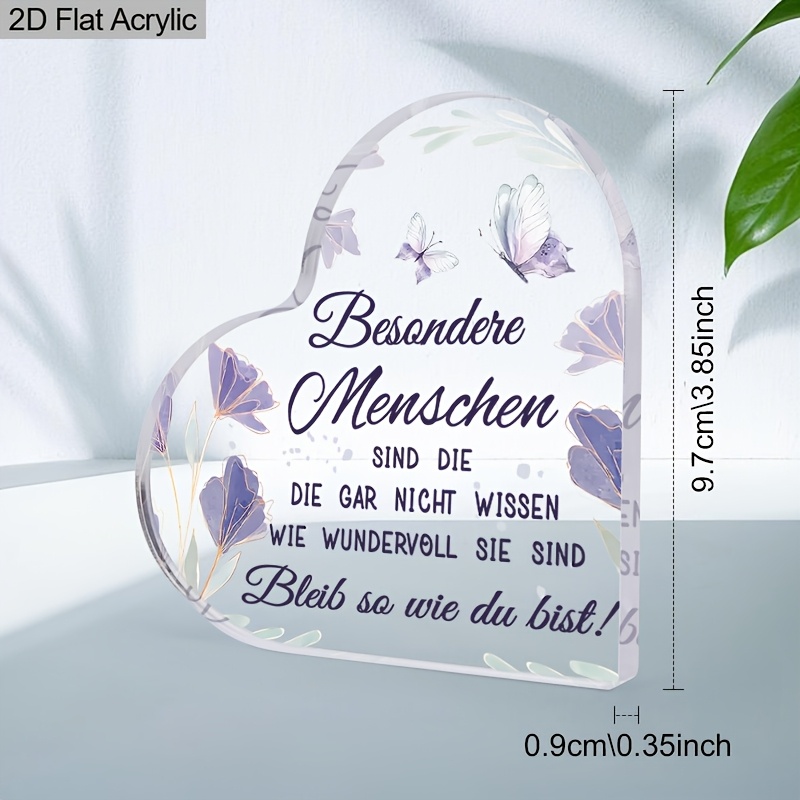 German Quote Acrylic Sign, Ins - Home Office Quotes incelemesi ve fiyatı