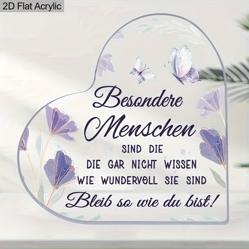German Quote Acrylic Sign, Ins - Home Office Quotes incelemesi ve fiyatı