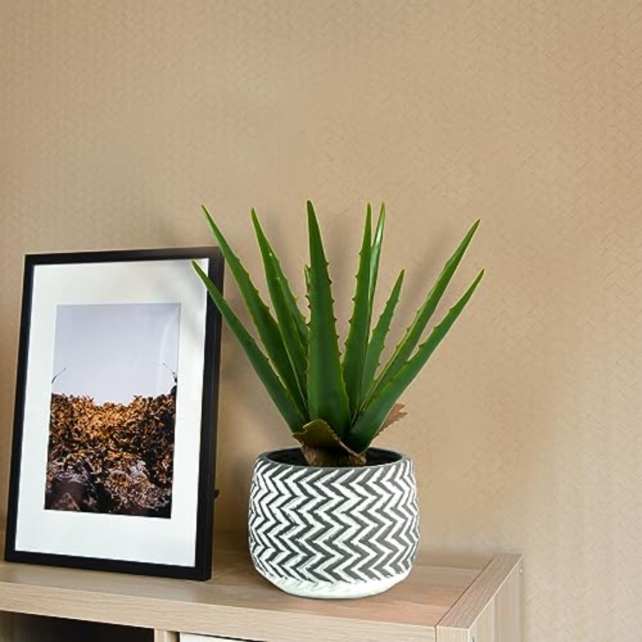 12 Artificial Aloe Vera Potted - Home Office Depot incelemesi ve fiyatı
