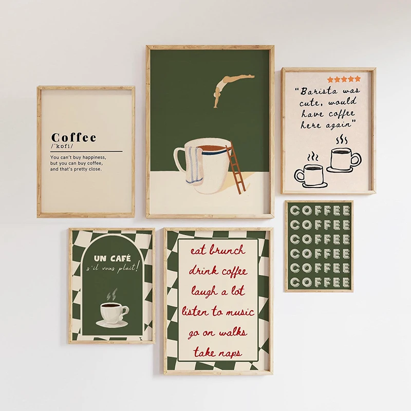 Abstract Funny Coffee Club Ser - Home Office Youtube incelemesi ve fiyatı