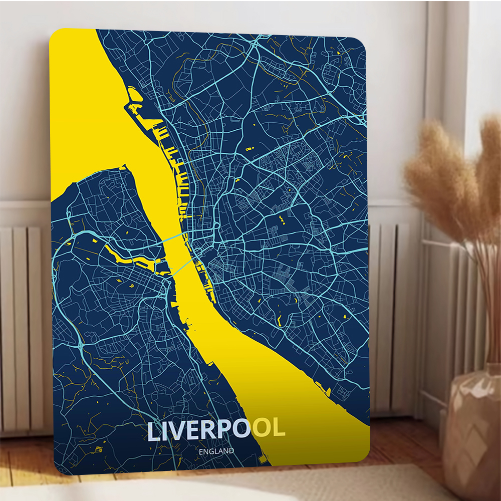 Liverpool England City Map Met - Home Office England incelemesi ve fiyatı