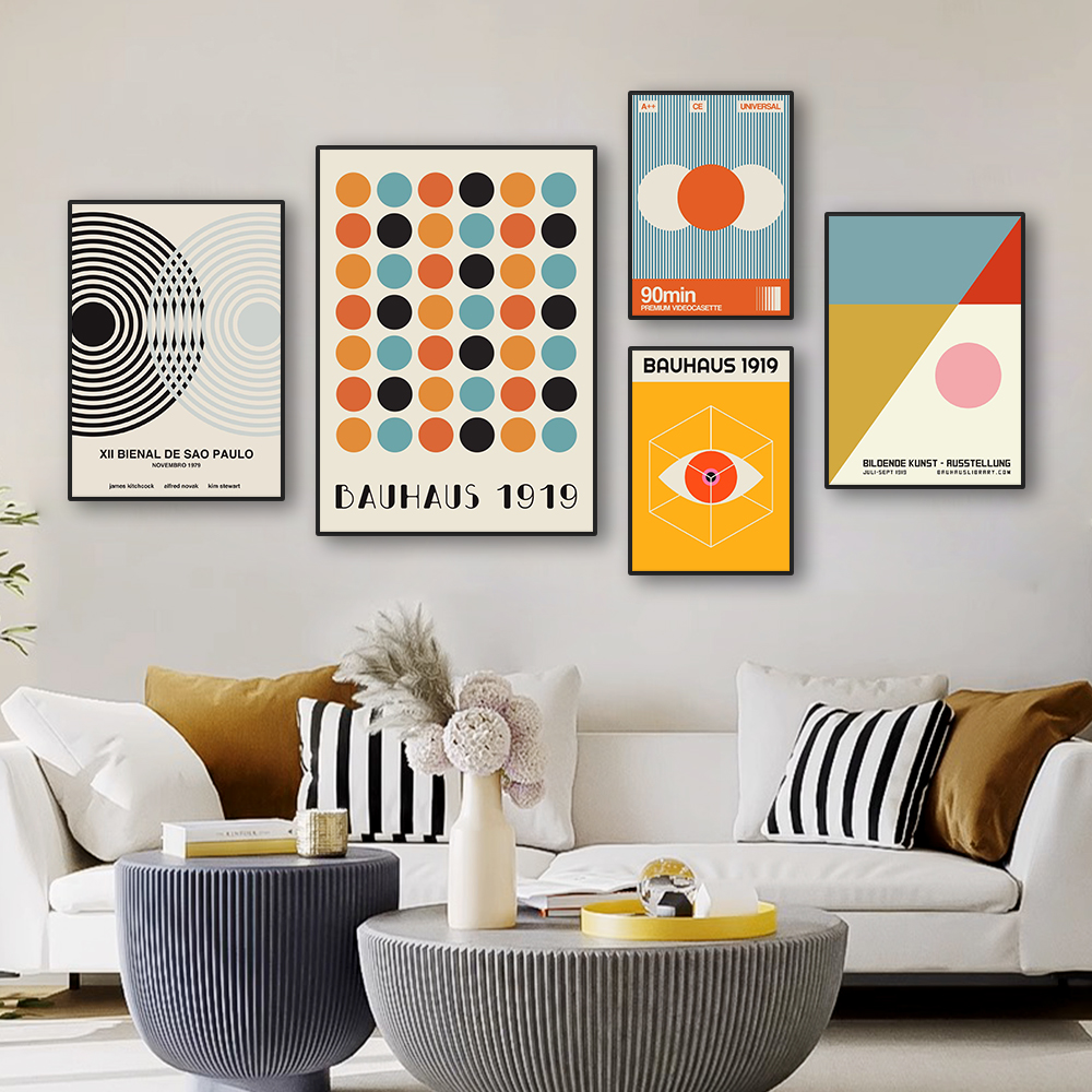 Modern Abstract Bauhaus Archit - Home Office Youtube incelemesi ve fiyatı