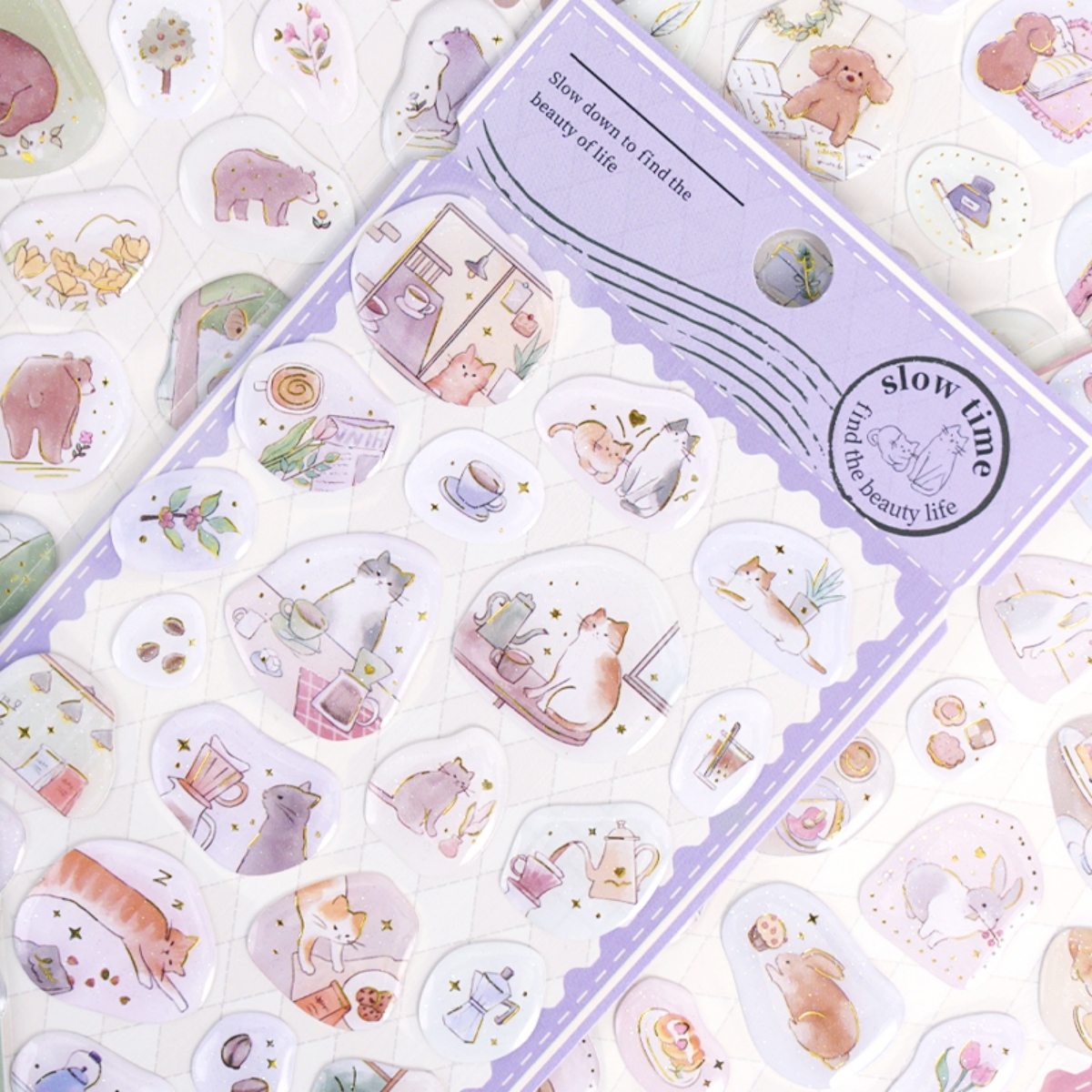 3 pcs Lovely Animals Slow Time - Home Office Quotes incelemesi ve fiyatı