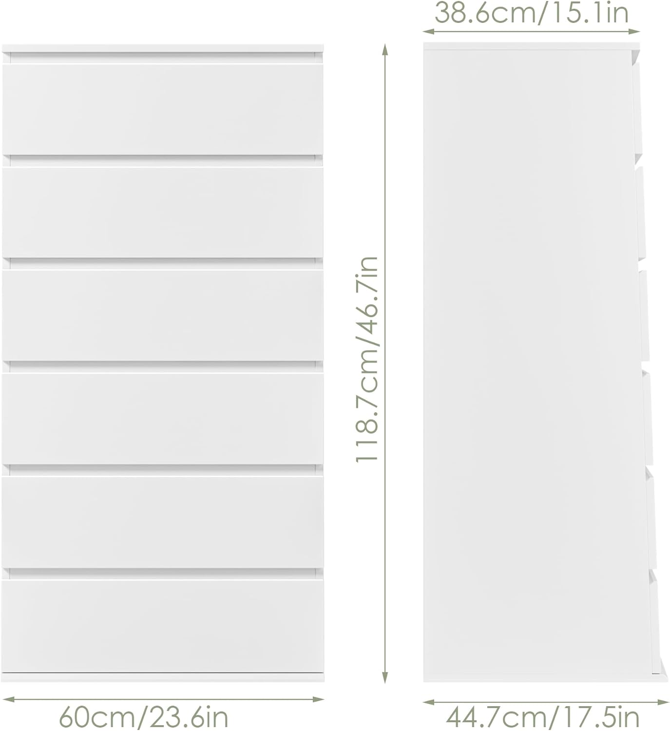 Modern Tall White Wooden Dress - Home Office Design incelemesi ve fiyatı