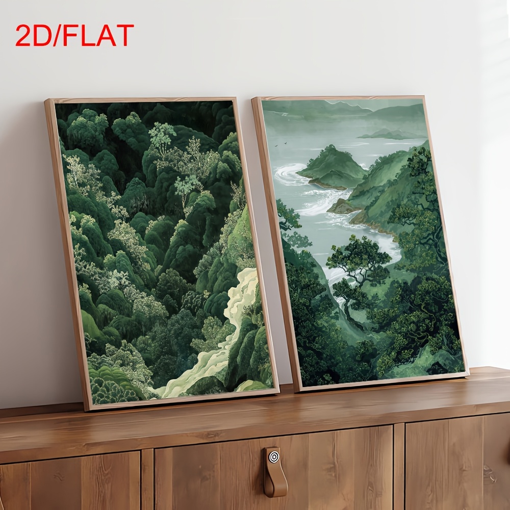 2pcs Modern Green Forest Mount - Home Office Youtube incelemesi ve fiyatı