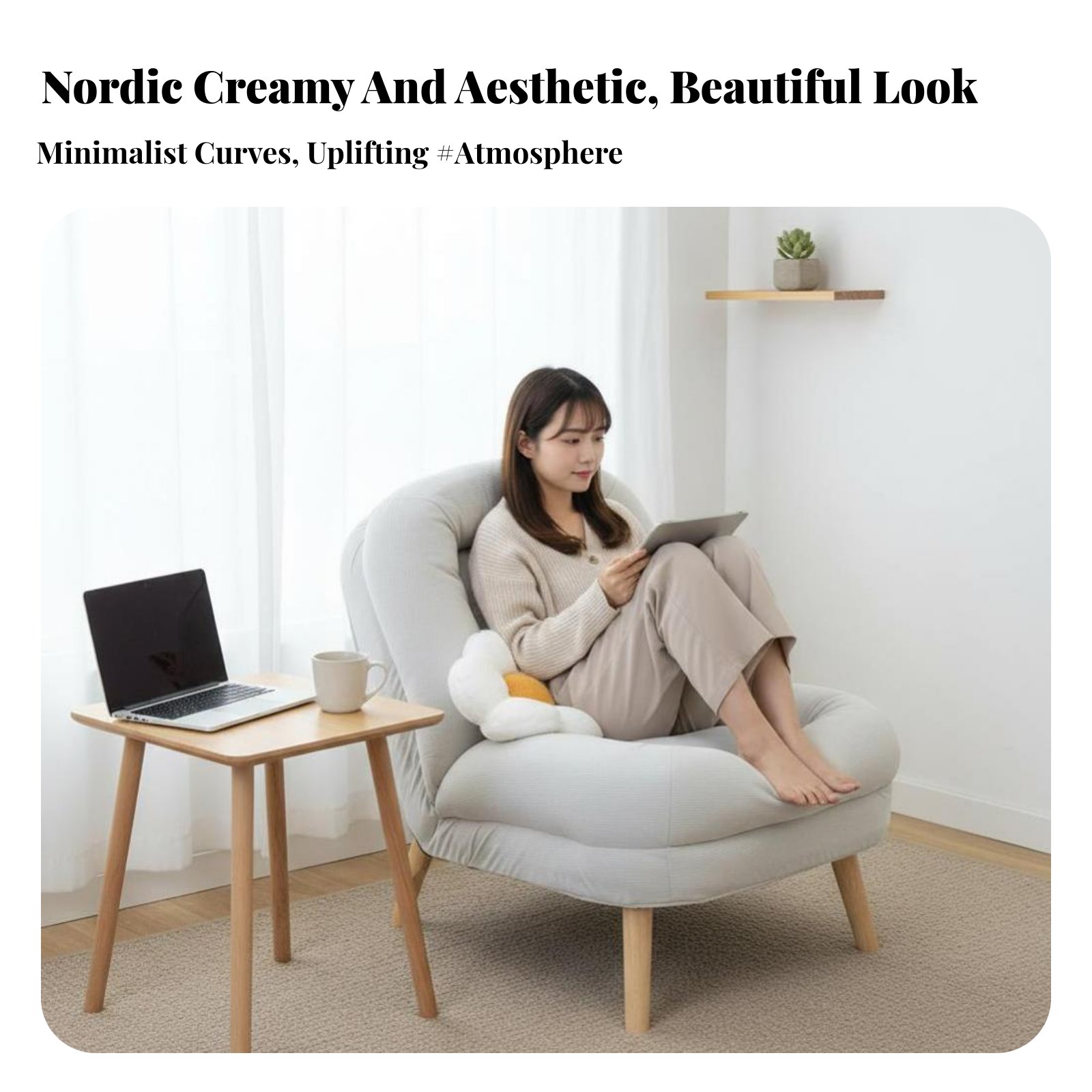 Plush Cocoon Chair Soft and Co - Home Office With Sofa incelemesi ve fiyatı
