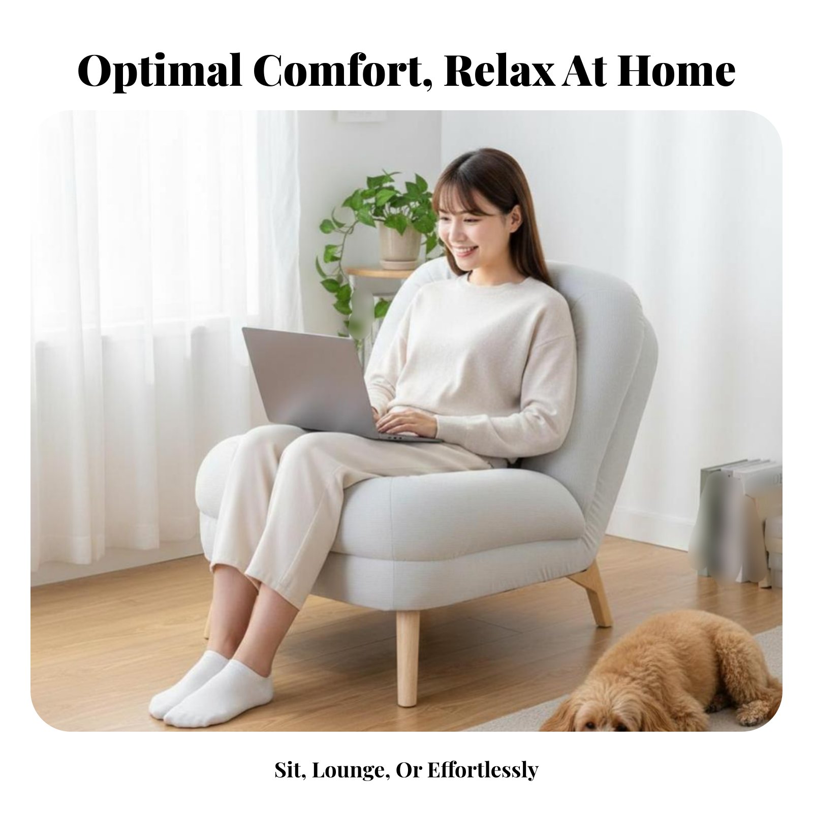 Plush Cocoon Chair Soft and Co - Home Office With Sofa incelemesi ve fiyatı